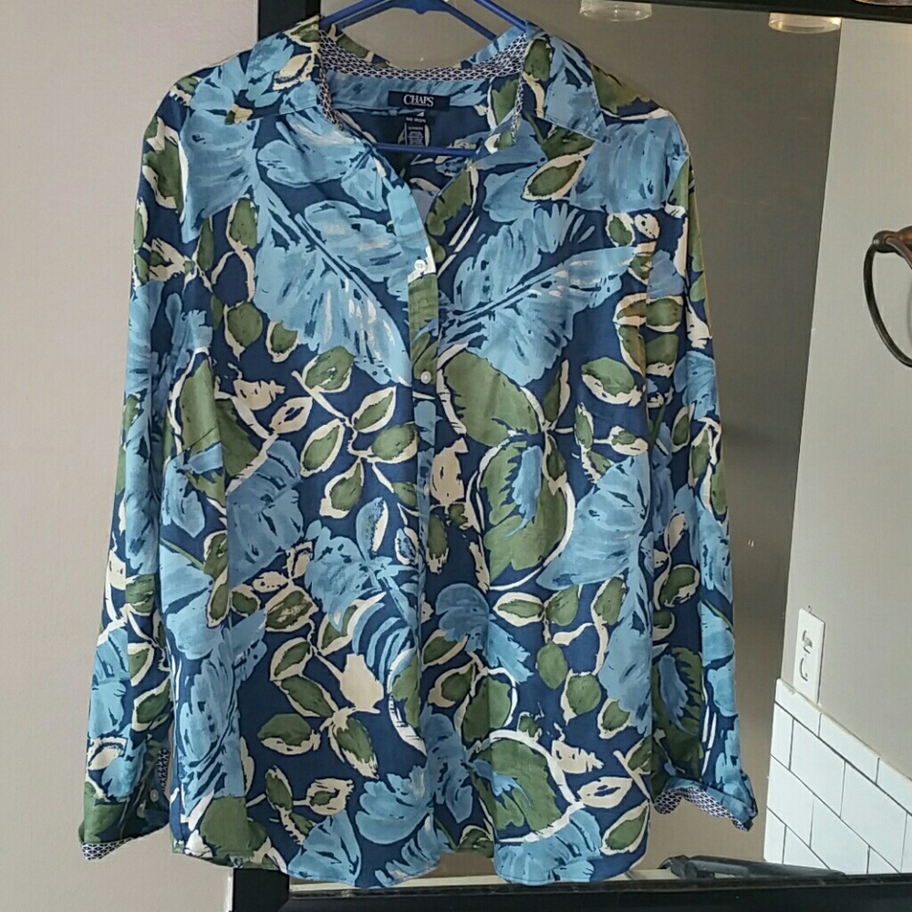 🍹NO Iron button up Blouse with collar🍹